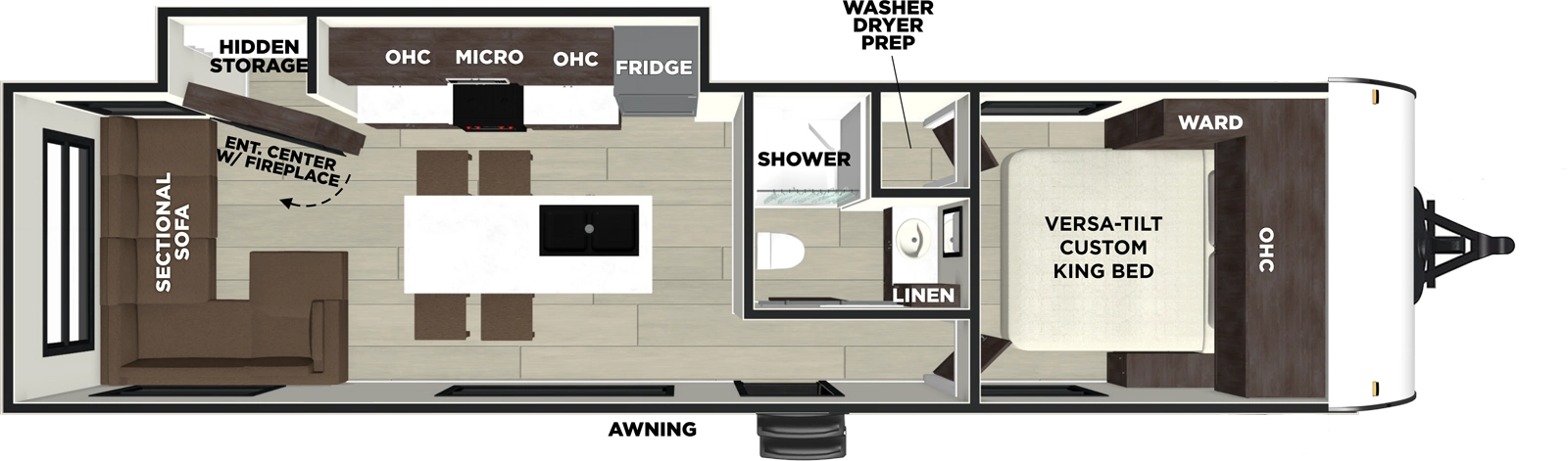 Wildwood 280ZEN - DSO Floorplan